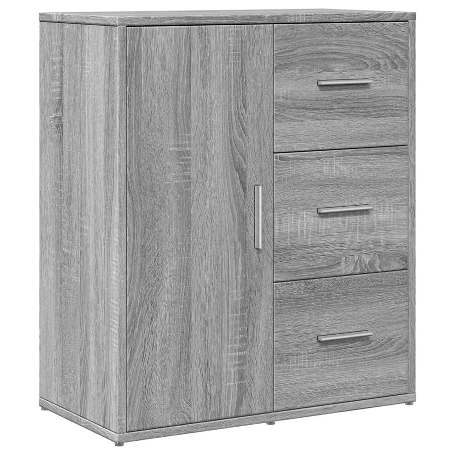 Buffets 2 pcs sonoma gris 60x31x70 cm bois d'ingénierie - 4