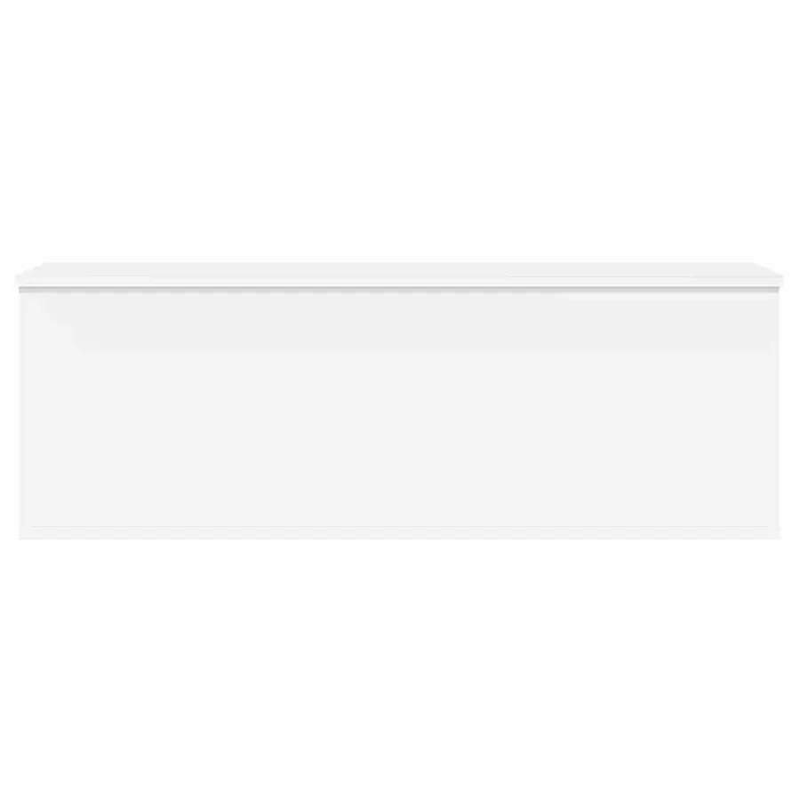 Boîte de rangement blanc 102x35x35 cm bois d'ingénierie - 4