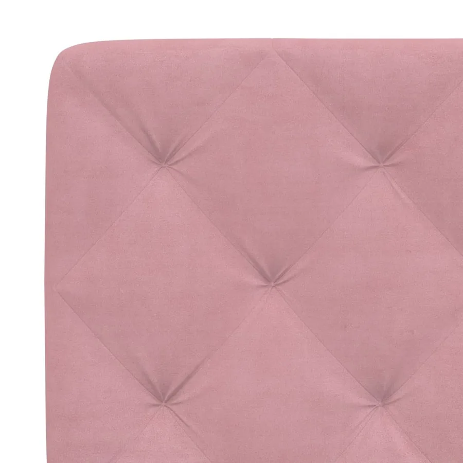 Coussin de tête de lit rose 160 cm velours - 8