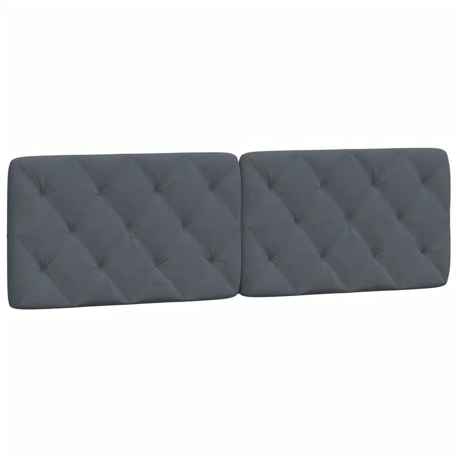 Cadre de lit avec LED sans matelas gris foncé 160x200cm velours - 9