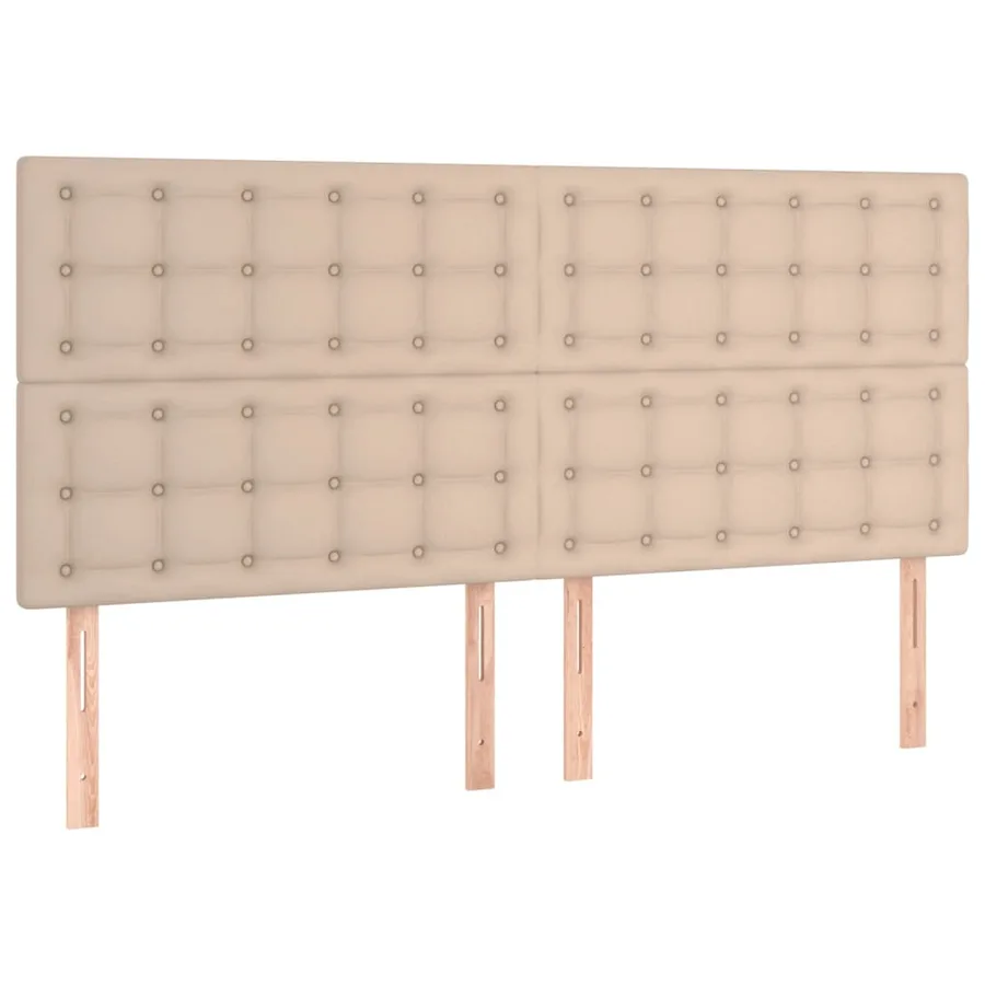 Cadre de lit sans matelas cappuccino 160x200 cm similicuir - 9