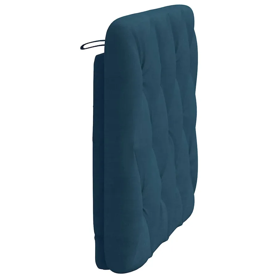 Coussin de tête de lit bleu 90 cm velours - 6