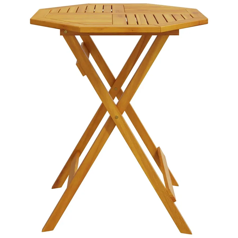 Table pliable de jardin Ø70x75 cm bois d'acacia massif - 5