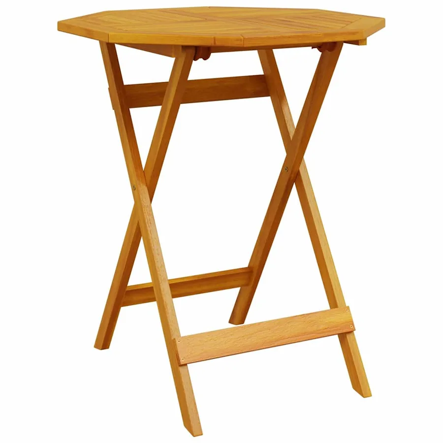 Table pliable de jardin Ø70x75 cm bois d'acacia massif - 6