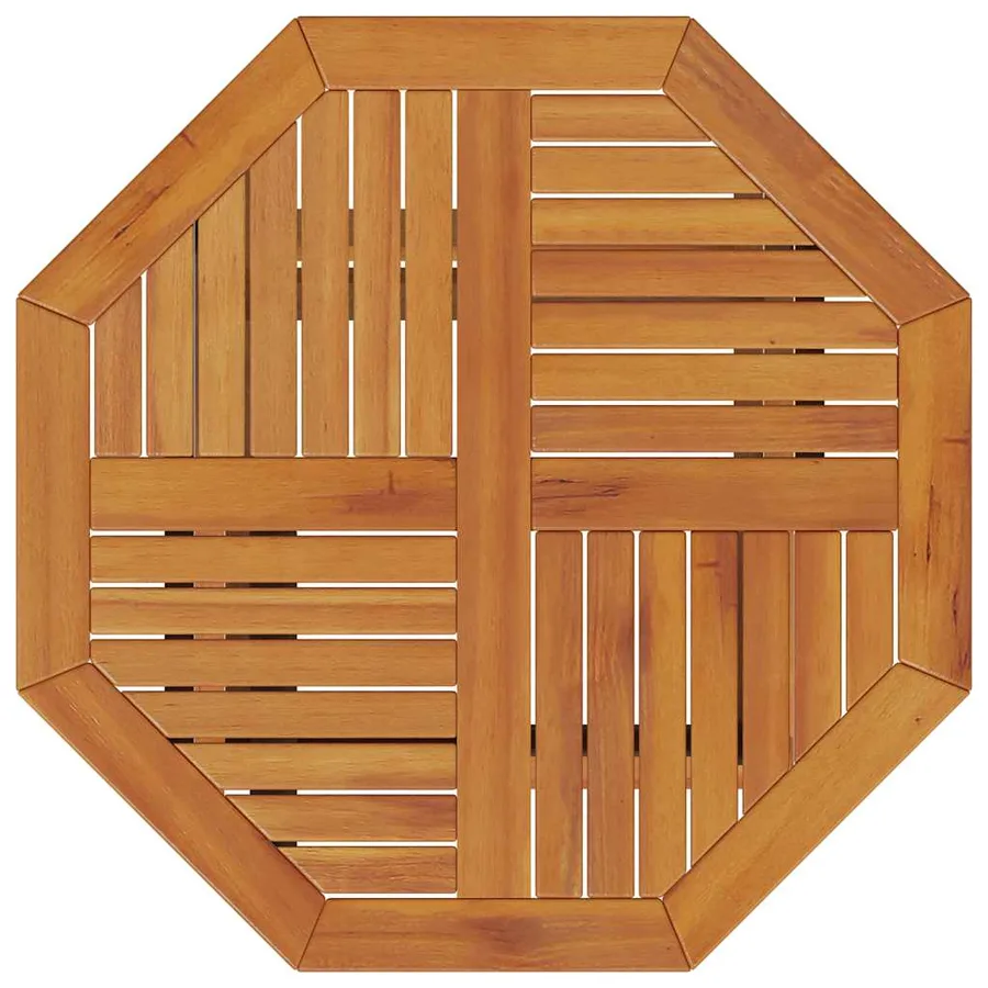 Table pliable de jardin Ø70x75 cm bois d'acacia massif - 7