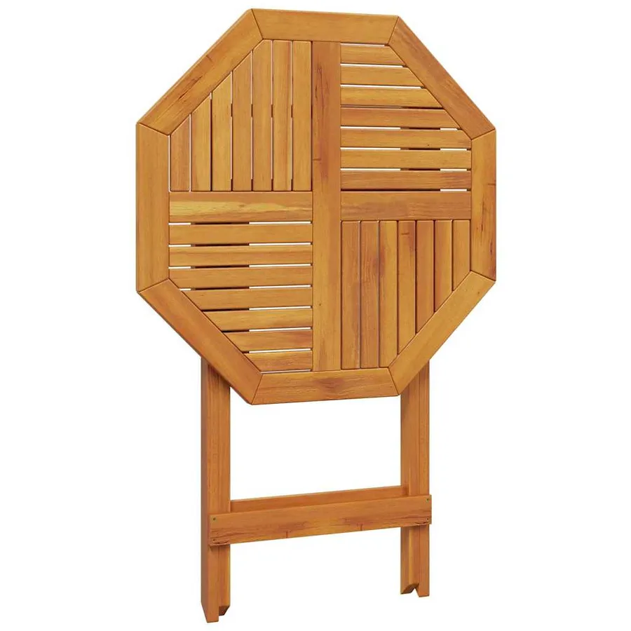 Table pliable de jardin Ø70x75 cm bois d'acacia massif - 8