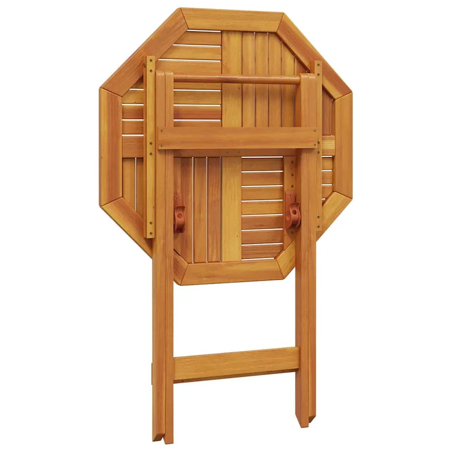 Table pliable de jardin Ø70x75 cm bois d'acacia massif - 9