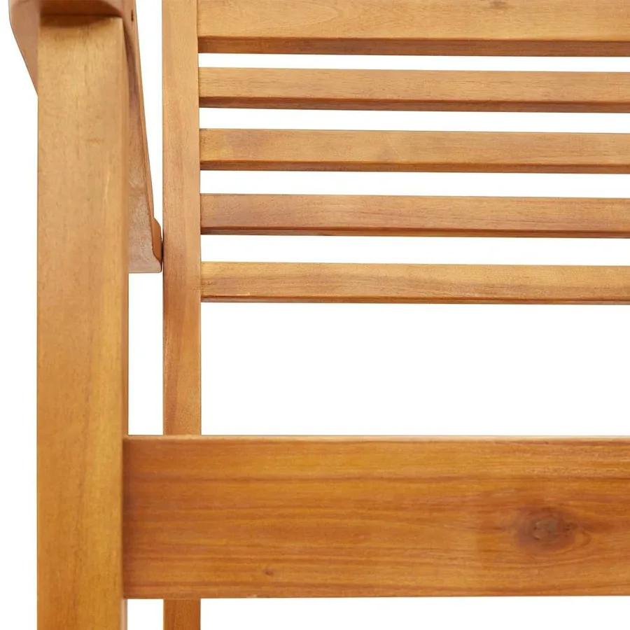 Chaises de jardin lot de 6 59x55x85 bois massif d'acacia - 9