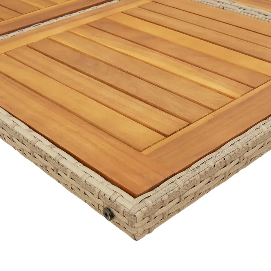 Ensemble à manger de jardin et coussins 13 pcs beige - 5