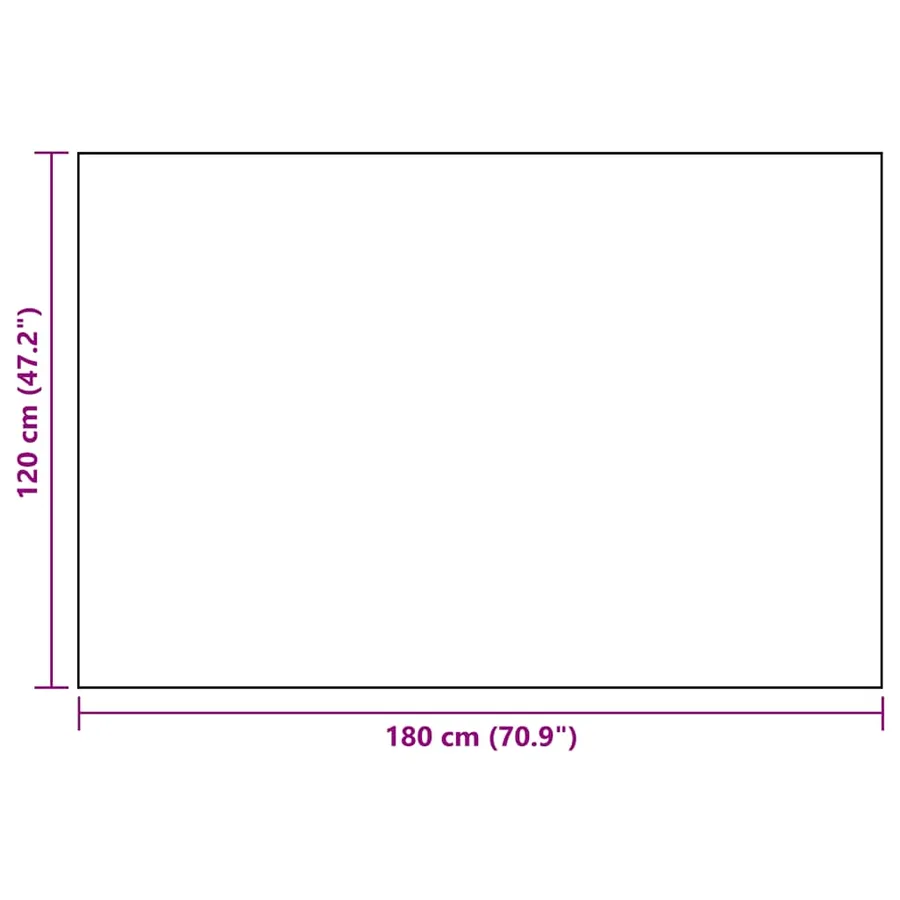 Tapis d'extérieur ARAKIL Blanc et noir 120x180 cm PP - 7