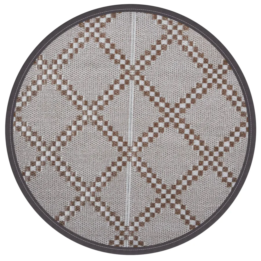 Tapis d'extérieur ARAKIL marron Ø200 cm PP - 2