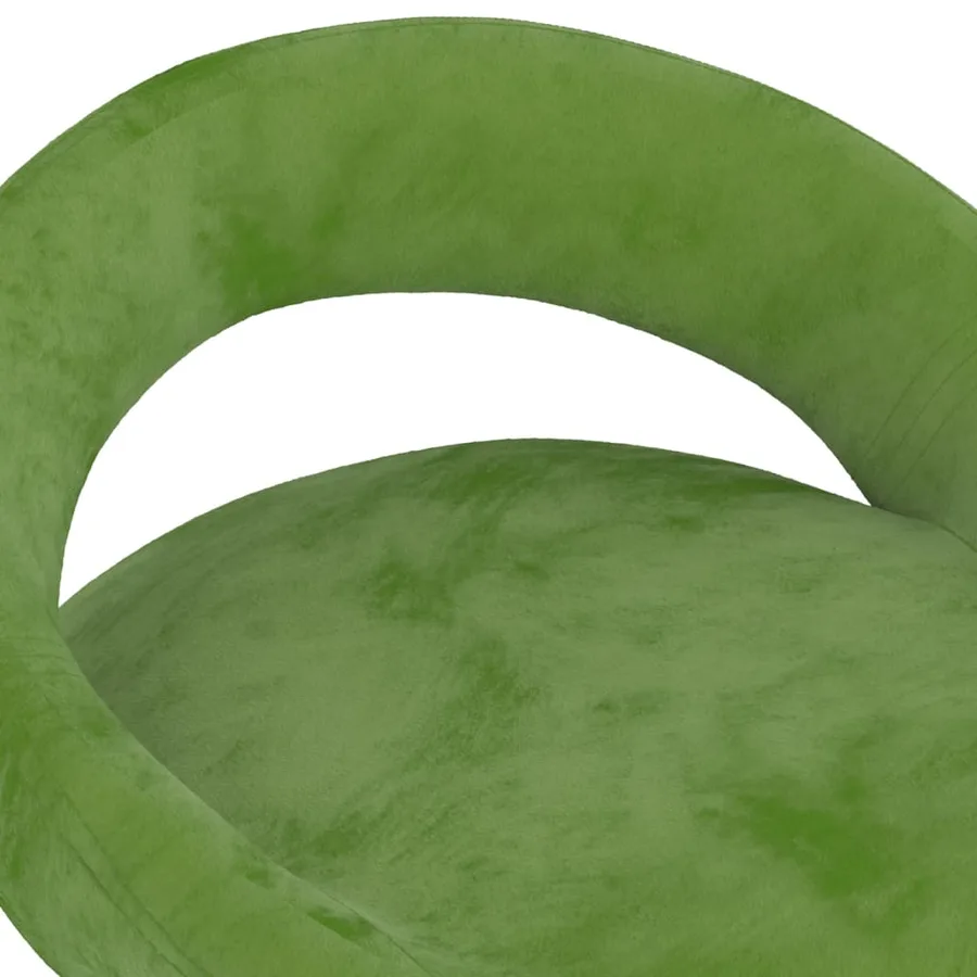 Tabourets de bar lot de 2 vert clair velours - 8