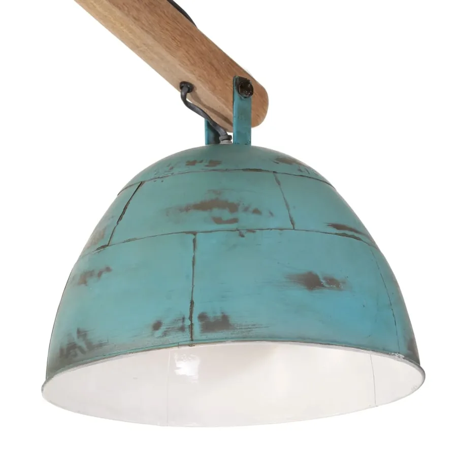 Plafonnier 25 W bleu délavé 29x18x85 cm E27 - 5