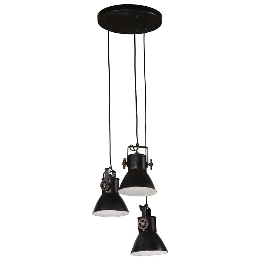 Lampe suspendue 25 W noir 30x30x100 cm E27 - 2