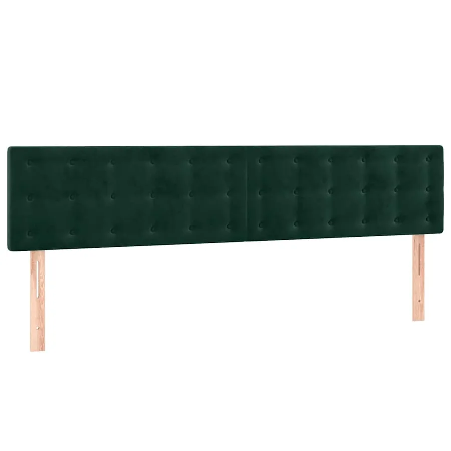 Sommier à lattes de lit et matelas Vert foncé 180x200cm Velours - 6