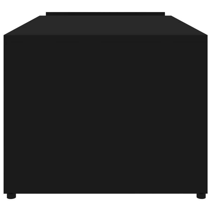 Table basse Noir 90x45x35 cm bois d’ingénierie - 5