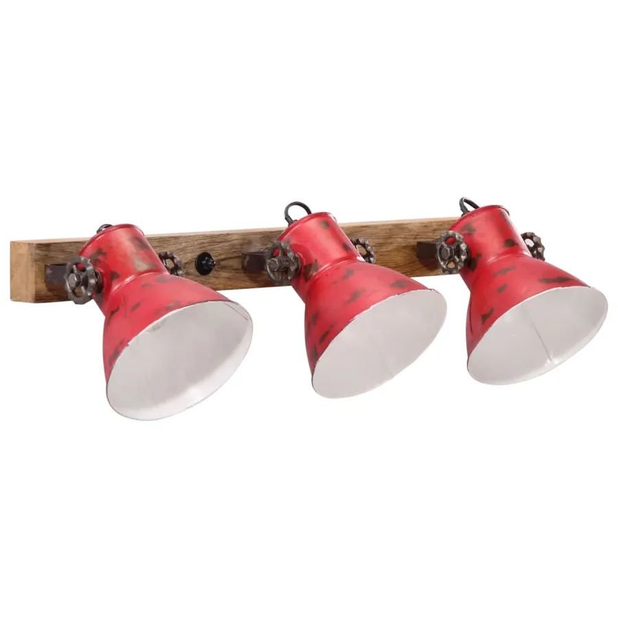 Lampe murale 25 W rouge délavé 65x25 cm E27 - 2