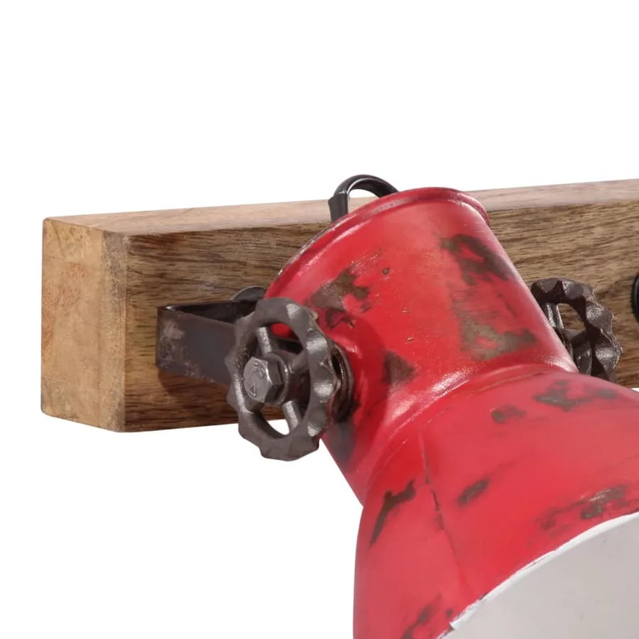 Lampe murale 25 W rouge délavé 65x25 cm E27 - 5