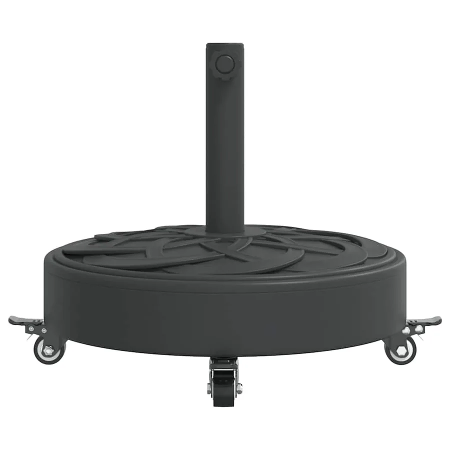 Base de parasol avec roues pour mâts Ø38 / 48 mm 27 kg rond - 4