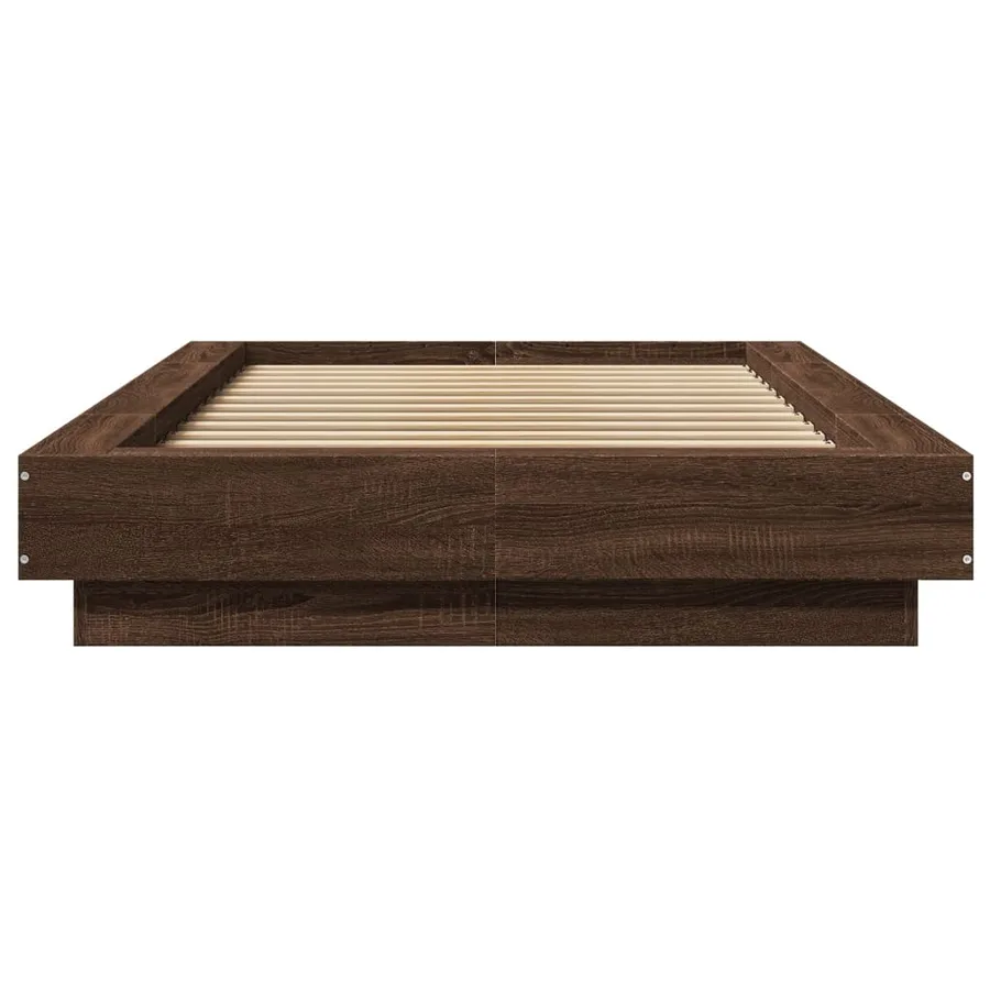 Cadre de lit avec lumières LED sans matelas 100x200 cm - 5