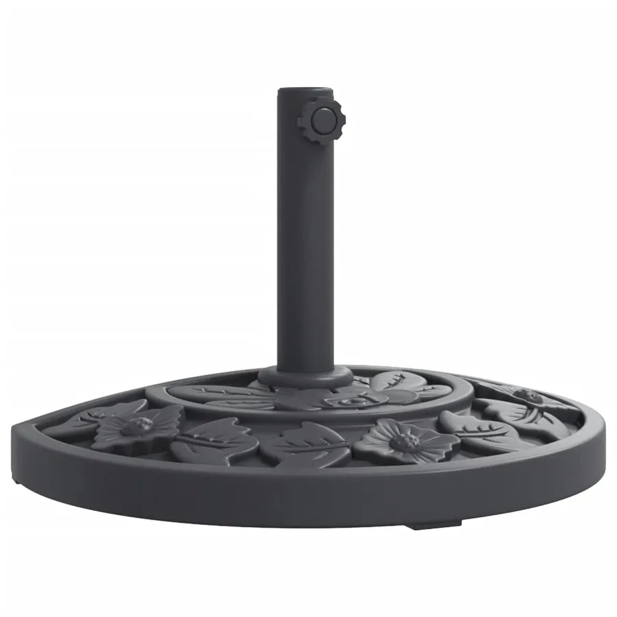 Base de parasol pour mâts Ø38 / 48 mm 9 kg demi-rond - 2
