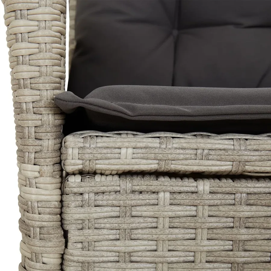 Chaises inclinables jardin lot de 2 et coussins résine tressée - 10