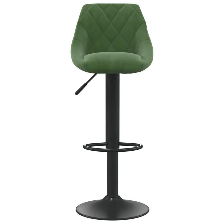 Tabouret de bar Vert foncé Velours - 3
