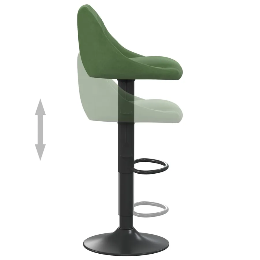 Tabouret de bar Vert foncé Velours - 6