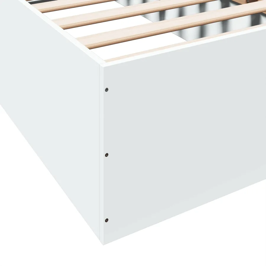 Cadre de lit sans matelas blanc 90x200 cm - 8