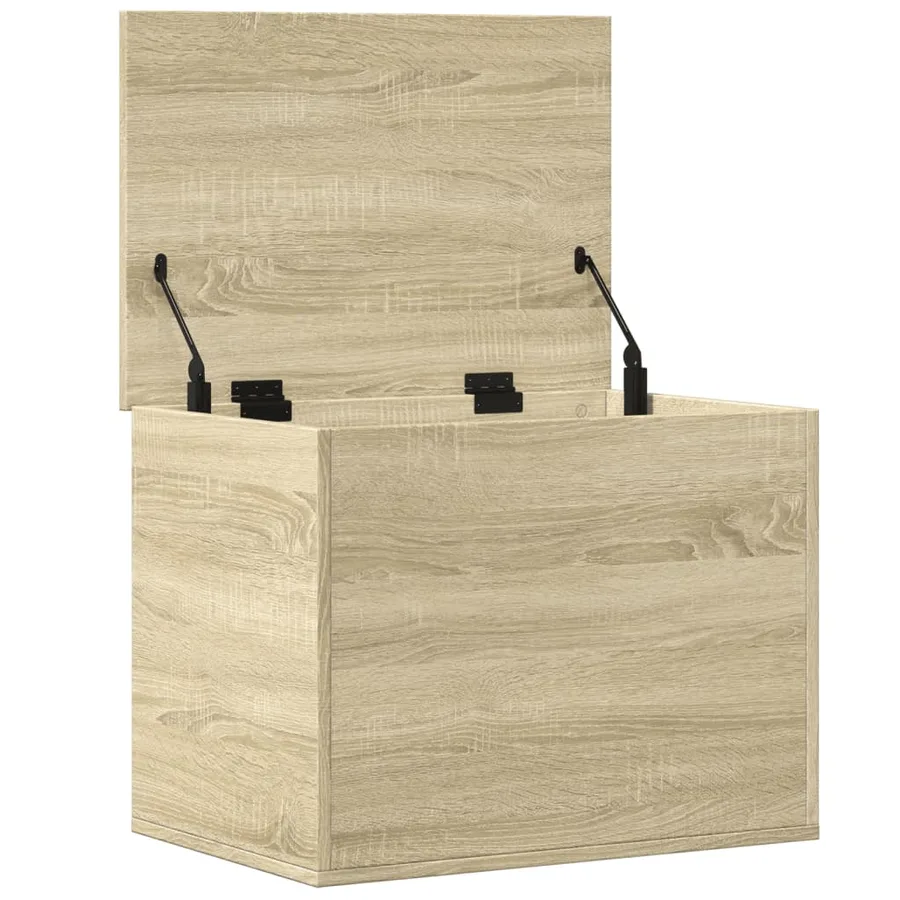 Boîte de rangement chêne sonoma 60x42x46 cm bois d'ingénierie - 7
