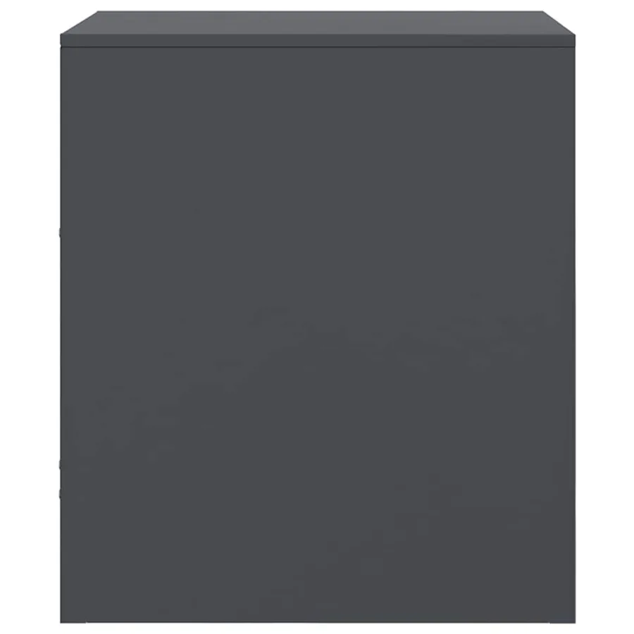 Tables de chevet 2 pcs anthracite 34,5x39x44 cm acier - 8