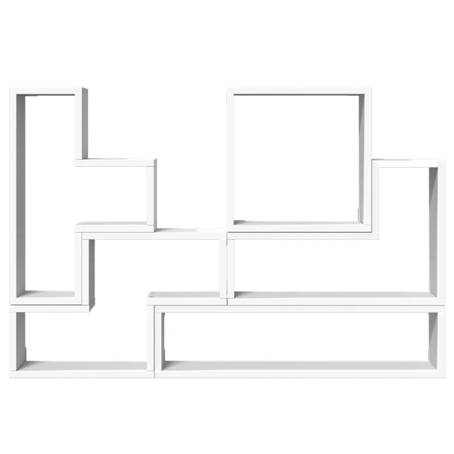 Étagère murale blanc 96x12x64 cm bois d’ingénierie - 5