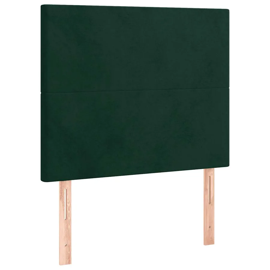 Sommier à lattes de lit et matelas Vert foncé 120x200cm Velours - 5