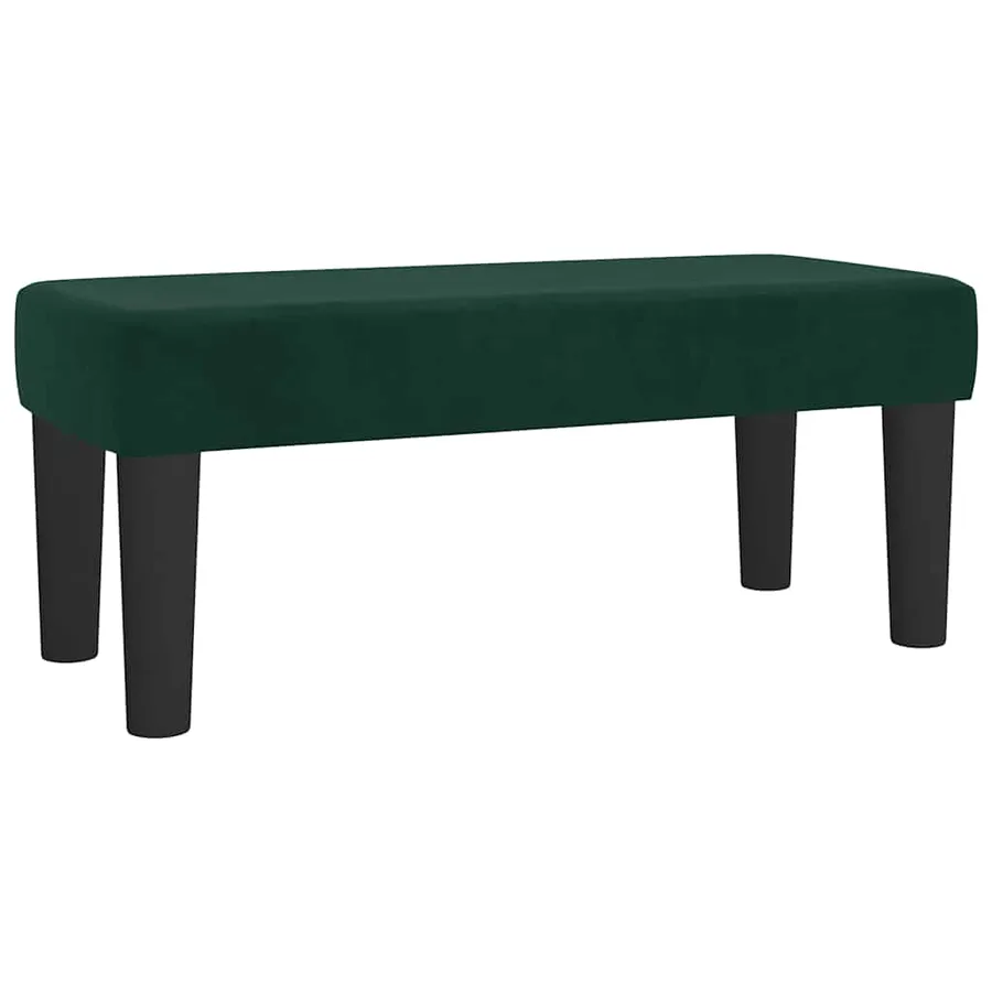 Sommier à lattes de lit et matelas Vert foncé 120x200cm Velours - 7