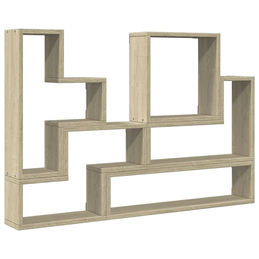 Étagère murale chêne sonoma 96x12x64 cm bois d’ingénierie - 2