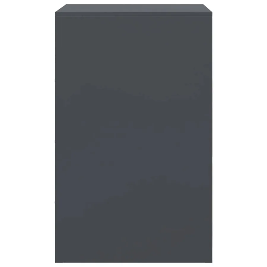 Tables de chevet 2 pcs anthracite 34,5x39x62 cm acier - 8