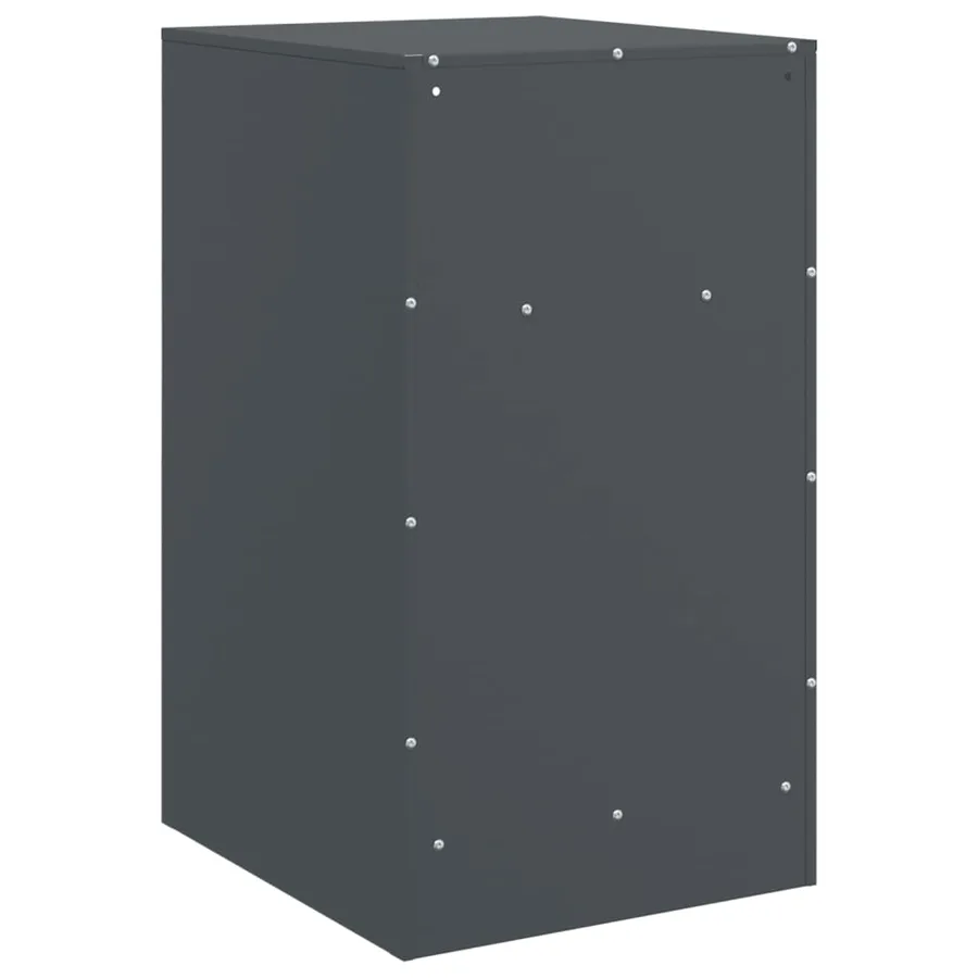 Tables de chevet 2 pcs anthracite 34,5x39x62 cm acier - 9