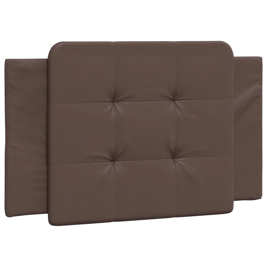 Cadre de lit sans matelas Zadar marron 80x200 cm similicuir - 5