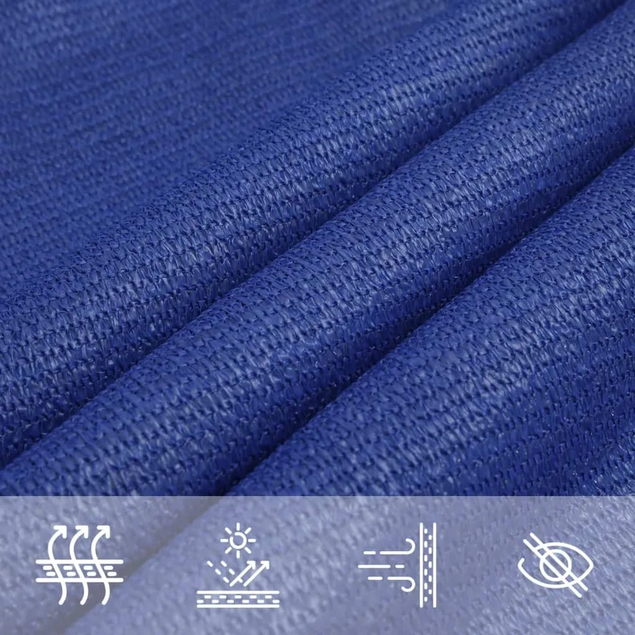 Voile d'ombrage 160 g/m² Bleu 2,5x3 m PEHD - 5