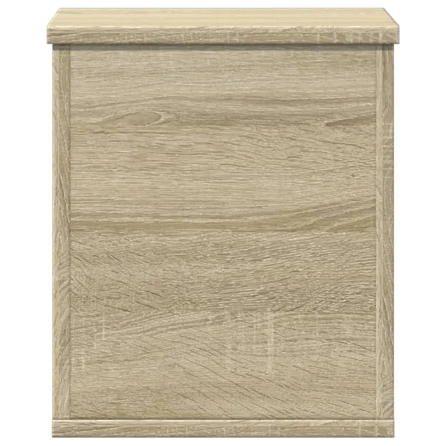 Boîte de rangement chêne sonoma 30x35x35 cm bois d'ingénierie - 4