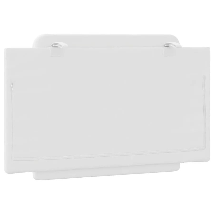 Coussin de tête de lit Zadar blanc 90 cm similicuir - 6