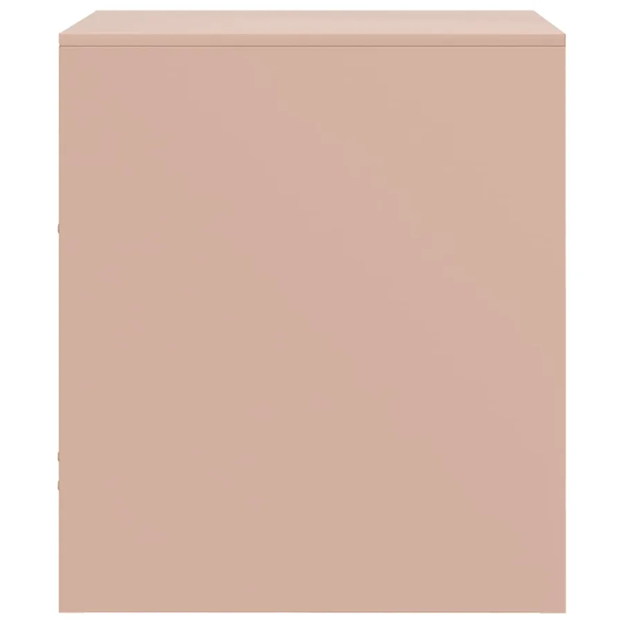 Tables de chevet 2 pcs rose 34,5x39x44 cm acier - 8