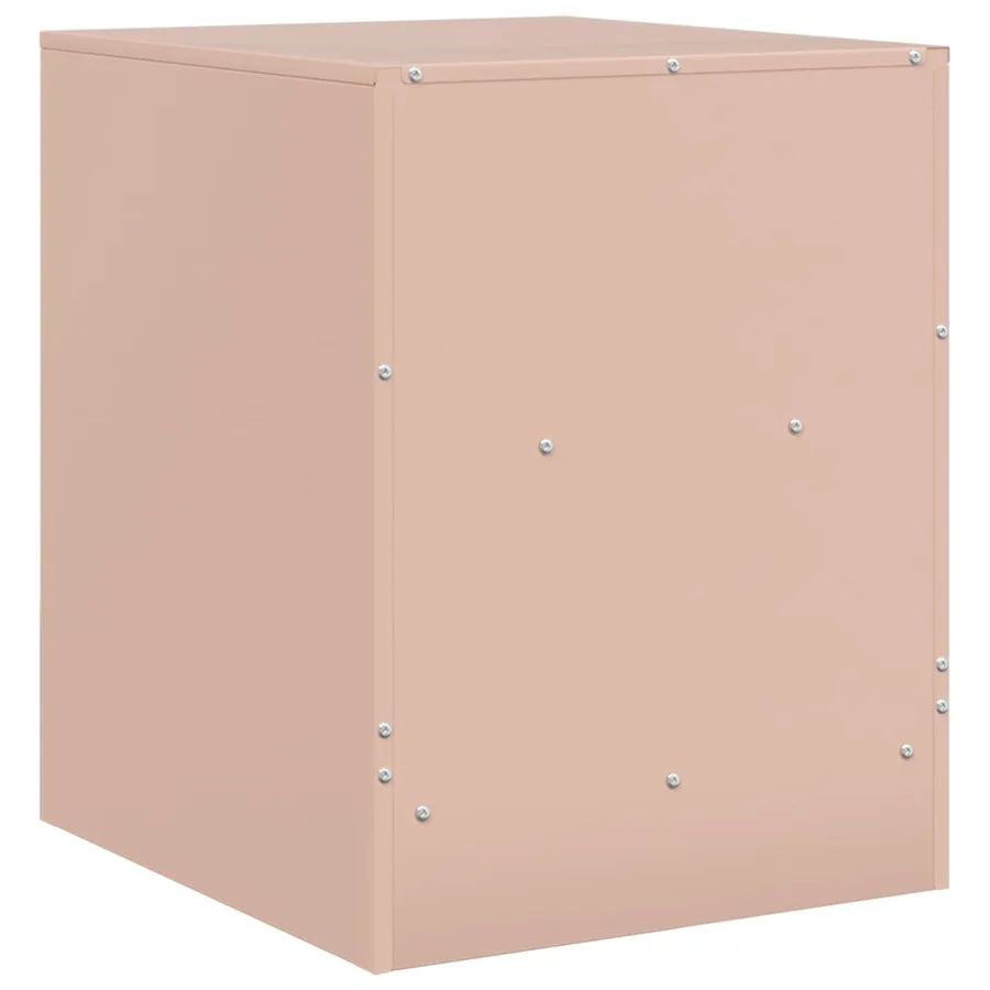 Tables de chevet 2 pcs rose 34,5x39x44 cm acier - 9