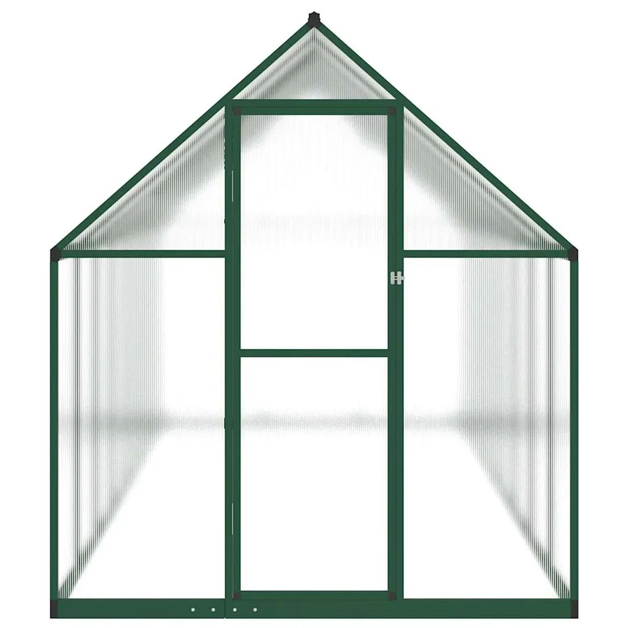 Serre avec cadre de base vert 445x169x195 cm aluminium - 3