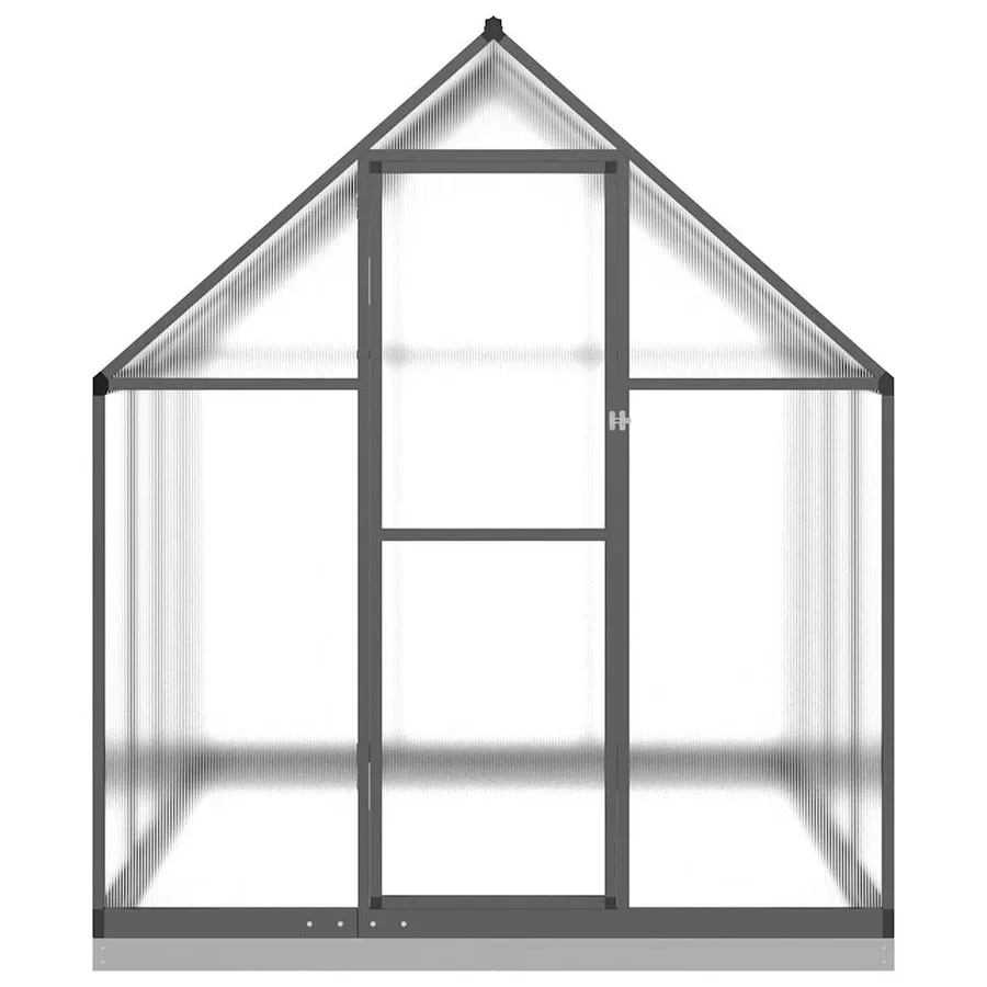 Serre avec cadre de base anthracite 224x169x202 cm aluminium - 3
