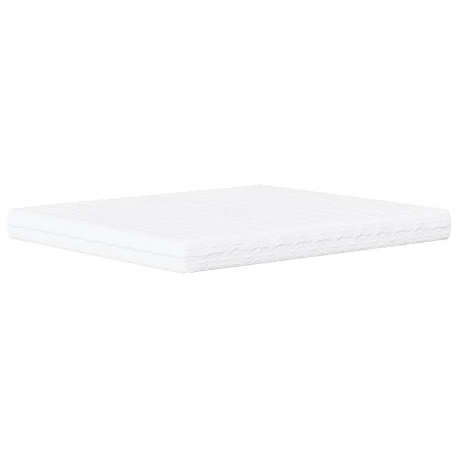 Lit avec matelas Zadar noir et blanc 180x200 cm similicuir - 6