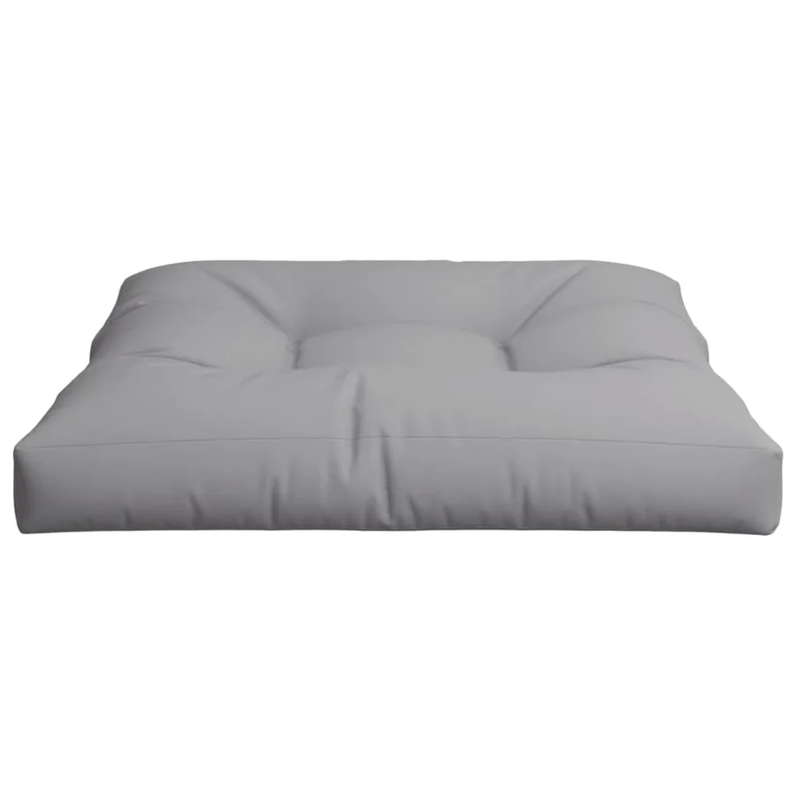 Coussin de palette gris 80x80x12 cm tissu - 5