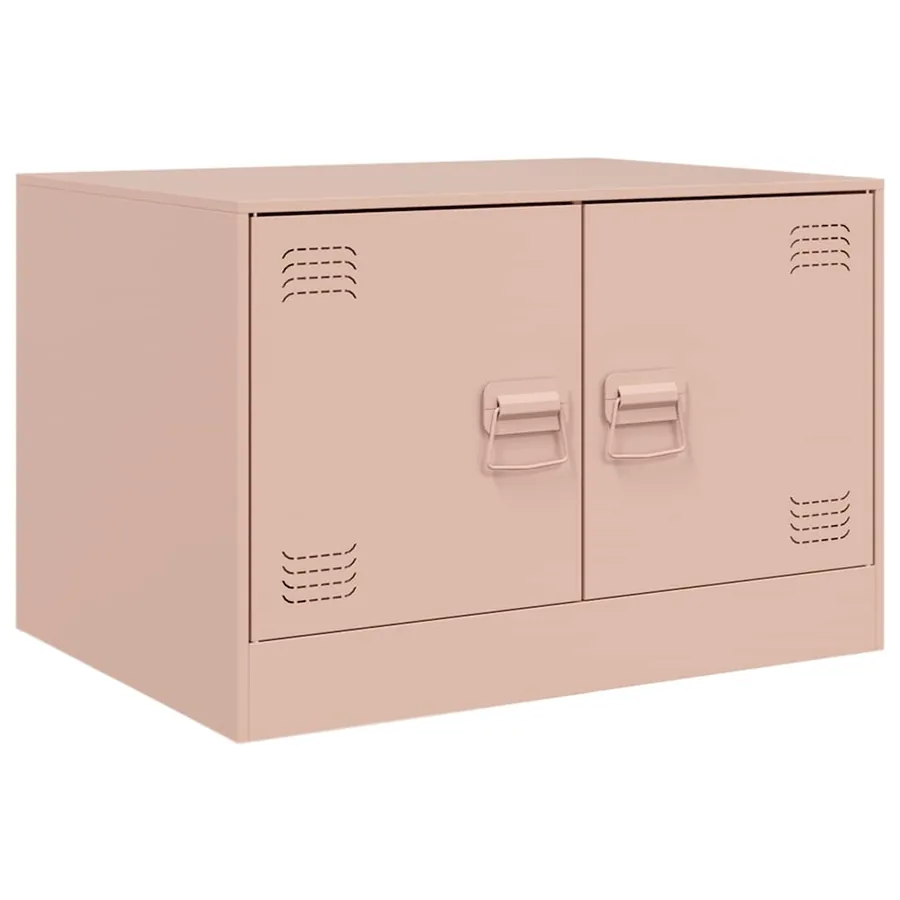 Table basse rose 67x50x44 cm acier - 2