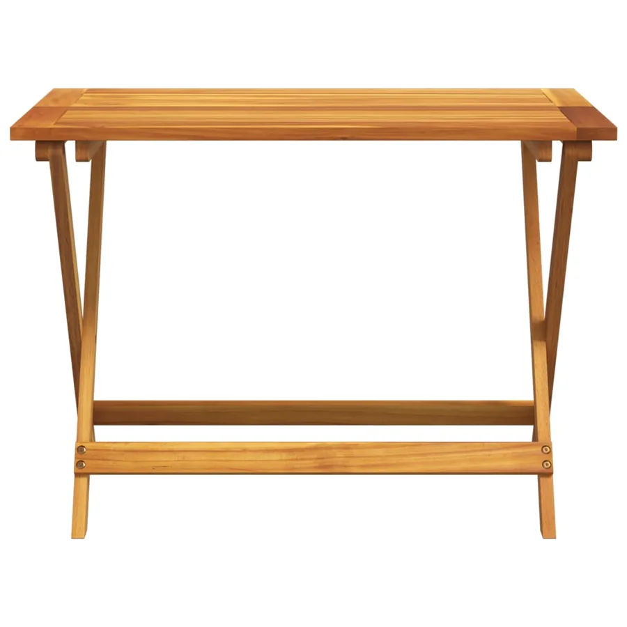 Table pliable de jardin 90x52,5x65 cm bois d'acacia solide - 4