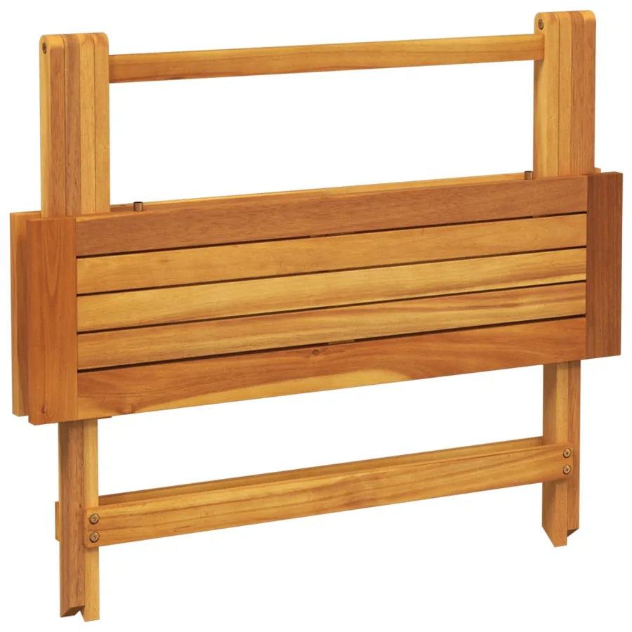 Table pliable de jardin 90x52,5x65 cm bois d'acacia solide - 7